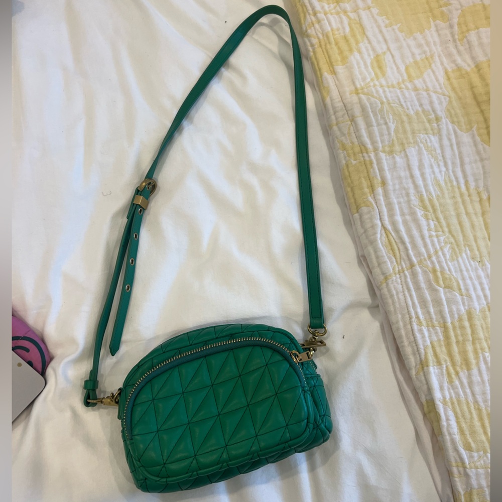 zara green bag
